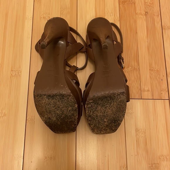 Yves Saint Laurent tribute platform heels in brown - Picture 4 of 4